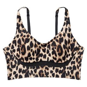 Victorias Secret Allegro Lightweight Medium Support Lined sport bra animal print